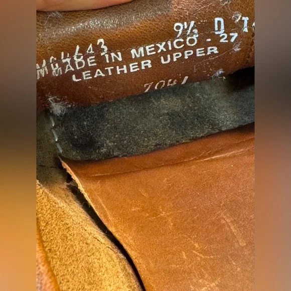 Vintage POLO Ralph Lauren Classic Brown Leather Loafers men’s 9.5 (j160) - Picture 13 of 13